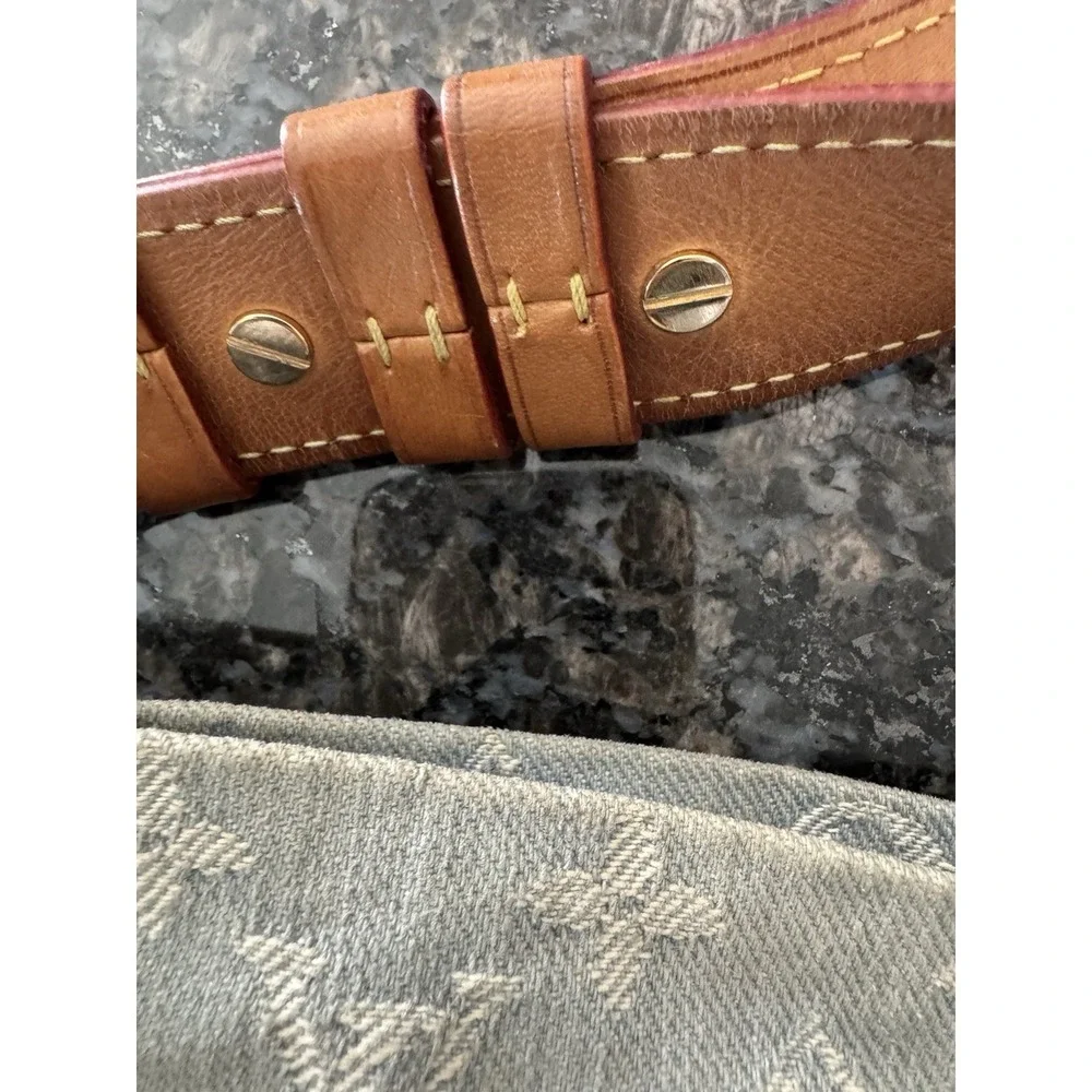 LOUIS VUITTON Louis Vuitton Monogram Denim Daily GM Shoulder Bag. Purse. Large - Picture 7 of 16